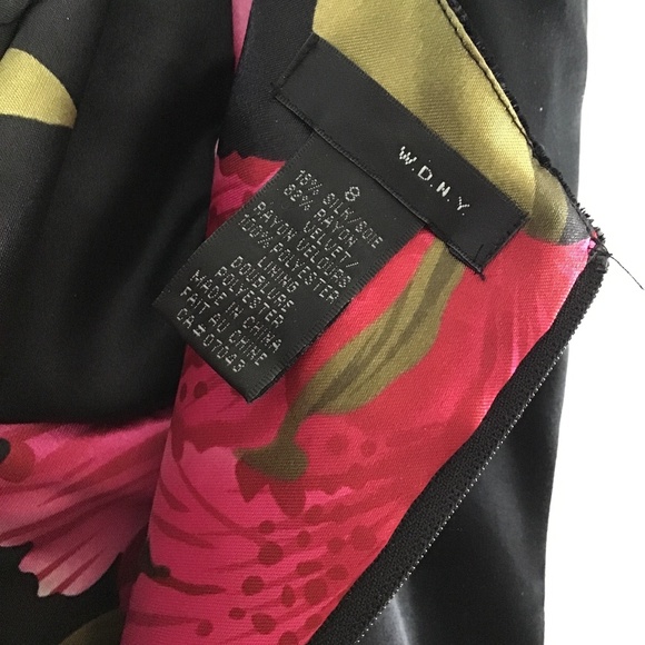 WD.NY Black silk/velvet bustier size 8 - Picture 4 of 6